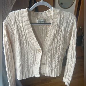 American Eagle Cable Knit Cardigan